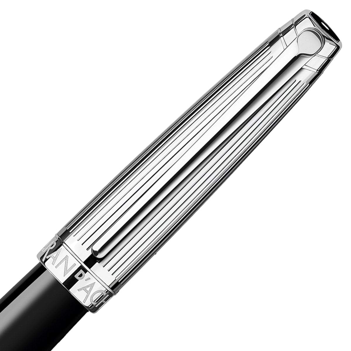 Caran d'Ache, Tintenroller, Léman, Bicolor Schwarz, versilbert/rhodiniert-3