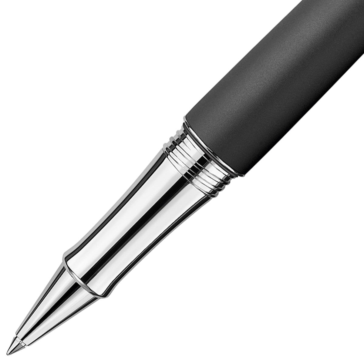 Caran d'Ache, Tintenroller, Léman, Mattschwarz, versilbert/rhodiniert-2