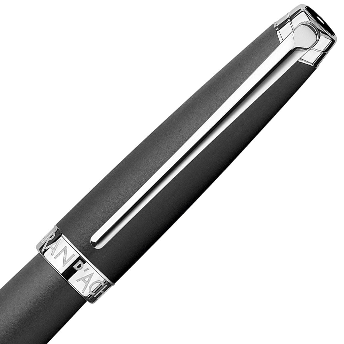 Caran d'Ache, Tintenroller, Léman, Mattschwarz, versilbert/rhodiniert-3