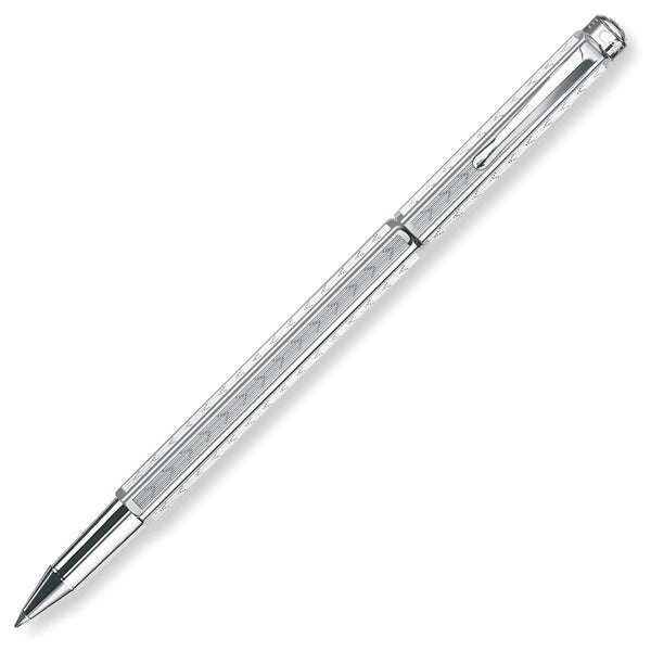 Caran d'Ache, Tintenroller Ecridor, Chevron versilbert/palladiert, silber