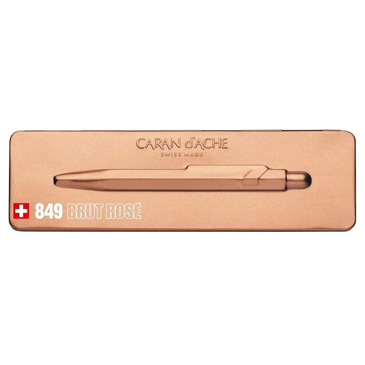 Caran d'Ache, Kugelschreiber, 849, Brut Rose, mit Etui, Rose-6