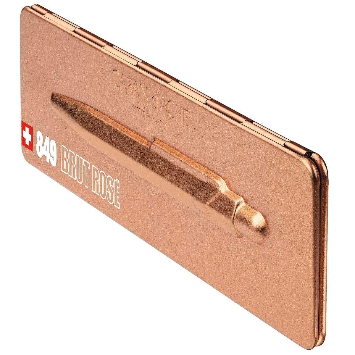 Caran d'Ache, Kugelschreiber, 849, Brut Rose, mit Etui, Rose-5