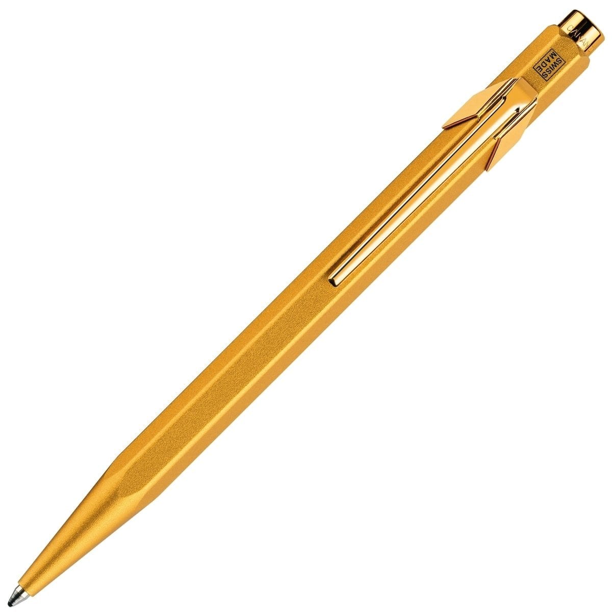 Caran d'Ache, Kugelschreiber, 849, Goldbar, mit Etui, Gold-1