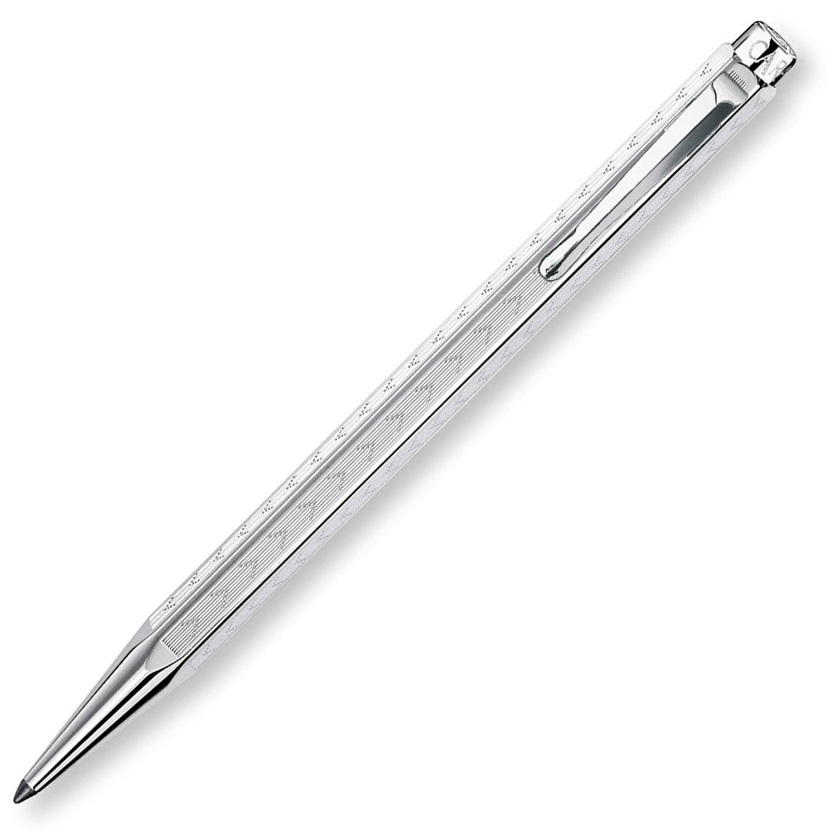 Caran d'Ache, Kugelschreiber, Ecridor, Chevron versilbert/palladiert-1