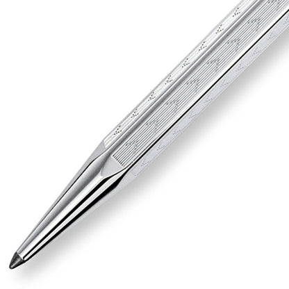 Caran d'Ache, Kugelschreiber, Ecridor, Chevron versilbert/palladiert-2