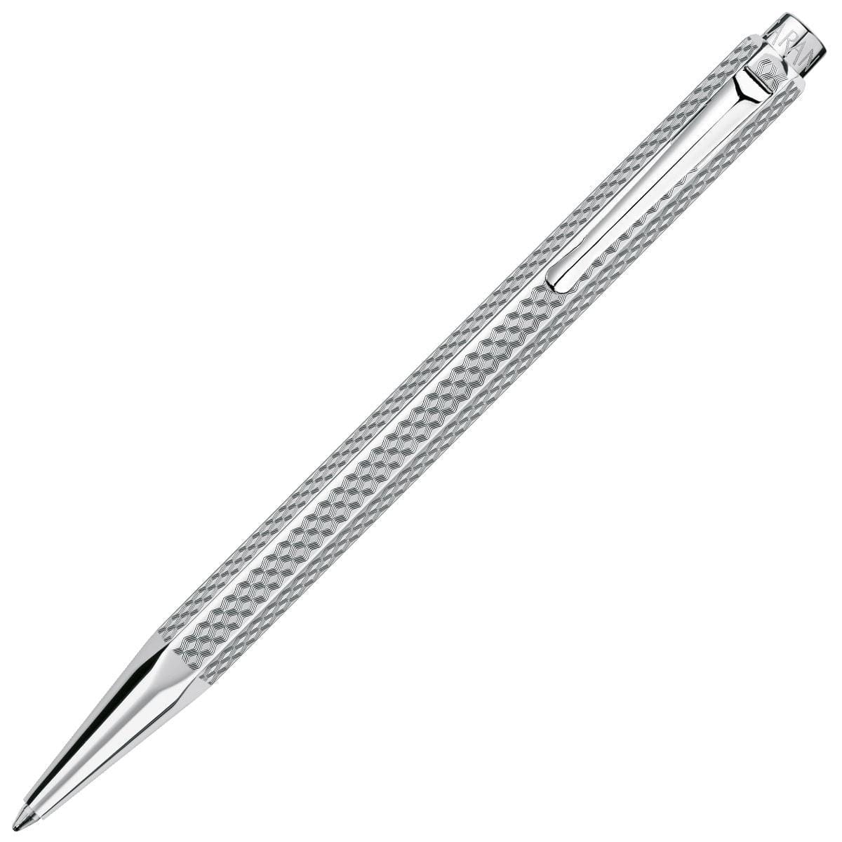 Caran d'Ache, Kugelschreiber, Ecridor, Cubrik versilbert/palladiert-1