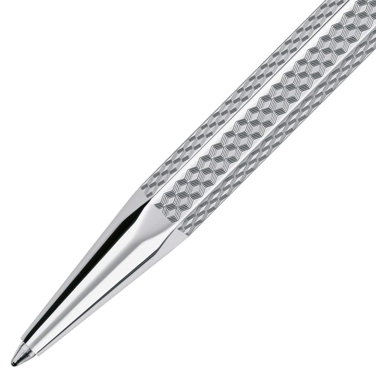Caran d'Ache, Kugelschreiber, Ecridor, Cubrik versilbert/palladiert-2