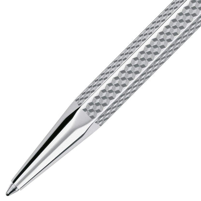 Caran d'Ache, Kugelschreiber, Ecridor, Cubrik versilbert/palladiert-2