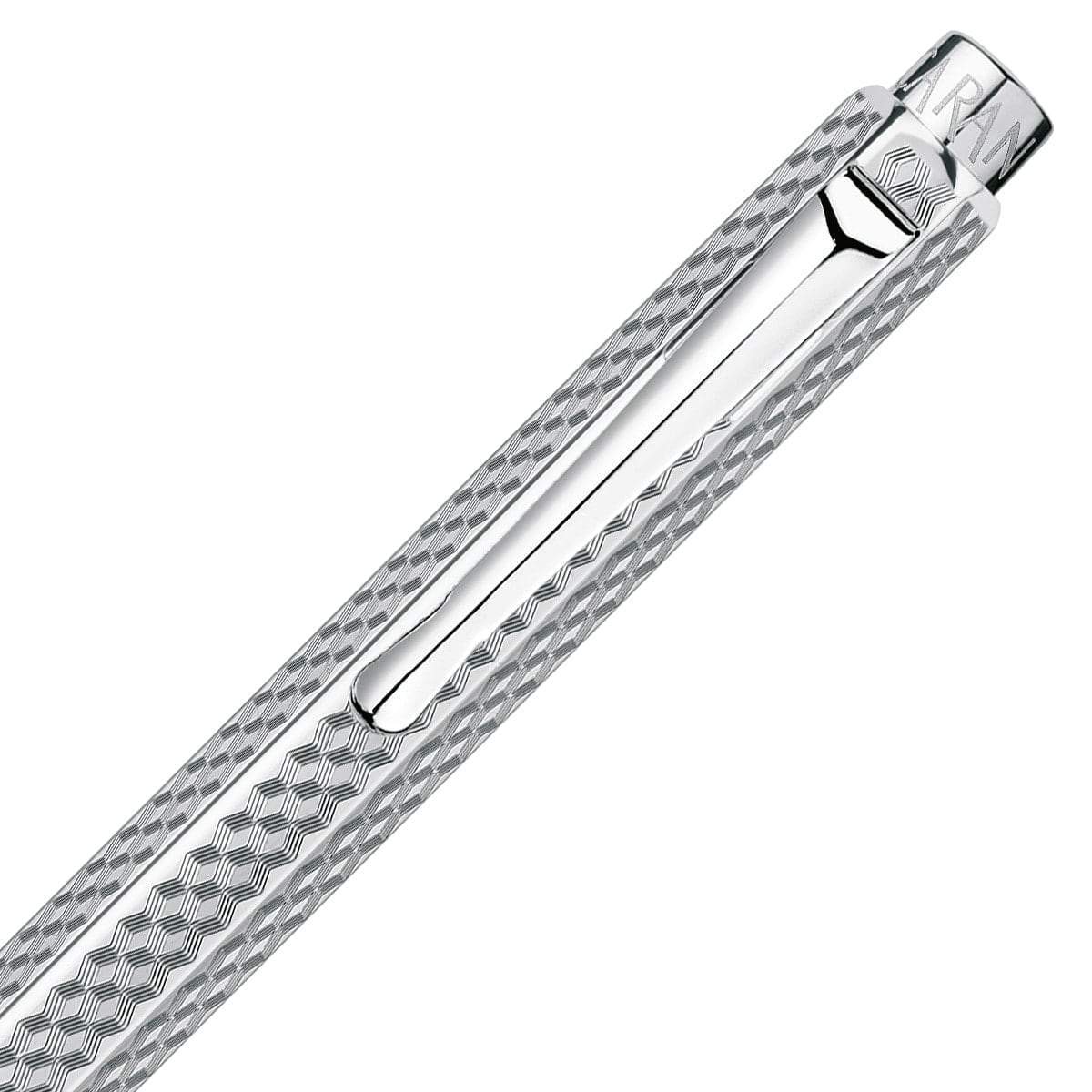 Caran d'Ache, Kugelschreiber, Ecridor, Cubrik versilbert/palladiert-3