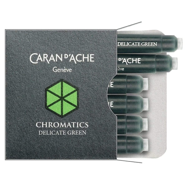 Caran d'Ache, Tintenpatrone Chromatics, 6 Stk. Delicate Green