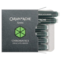 Caran d'Ache, Tintenpatrone Chromatics, 6 Stk. Delicate Green
