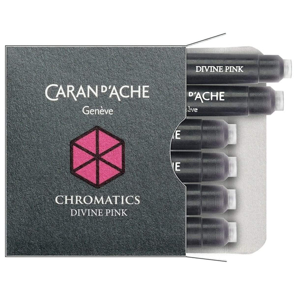 Caran d'Ache, Tintenpatronen, Chromatics - Päckchen mit 6 Stück, Divine Pink-1