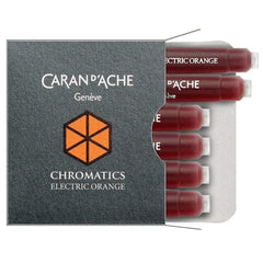 Caran d'Ache, Tintenpatrone Chromatics, 6 Stk. Electric Orange