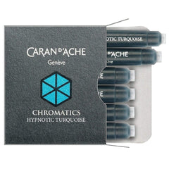 Caran d'Ache, Tintenpatrone Chromatics, 6 Stk. Hypnotic Turquoise