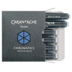 Caran d'Ache, Tintenpatrone Chromatics, 6 Stk. Idyllic Blue
