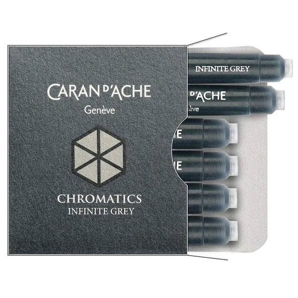Caran d'Ache, Tintenpatronen, Chromatics - Päckchen mit 6 Stück, Infinite Grey-1