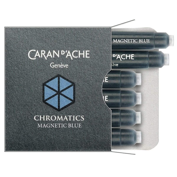 Caran d'Ache, Tintenpatrone Chromatics, 6 Stk. Magnetic Blue