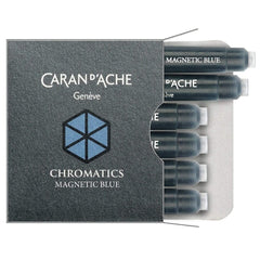 Caran d'Ache, Tintenpatrone Chromatics, 6 Stk. Magnetic Blue