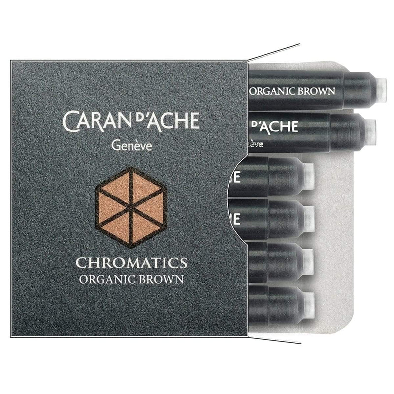 Caran d'Ache, Tintenpatronen, Chromatics - Päckchen mit 6 Stück, Organic Brown-1