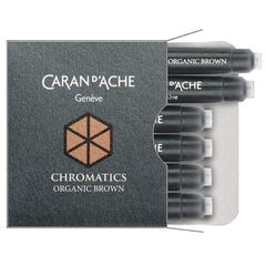 Caran d'Ache, Tintenpatrone Chromatics, 6 Stk. Organic Brown