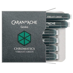 Caran d'Ache, Tintenpatrone Chromatics, 6 Stk. Vibrant Green