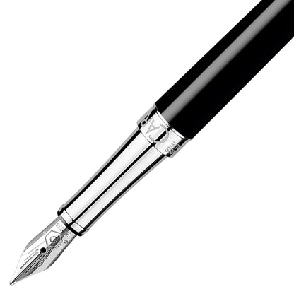 Caran d'Ache, Füller, Léman, Ebenholzschwarz, versilbert/rhodiniert-2