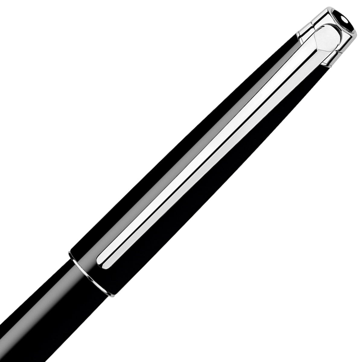 Caran d'Ache, Füller, Léman, Ebenholzschwarz, versilbert/rhodiniert-3