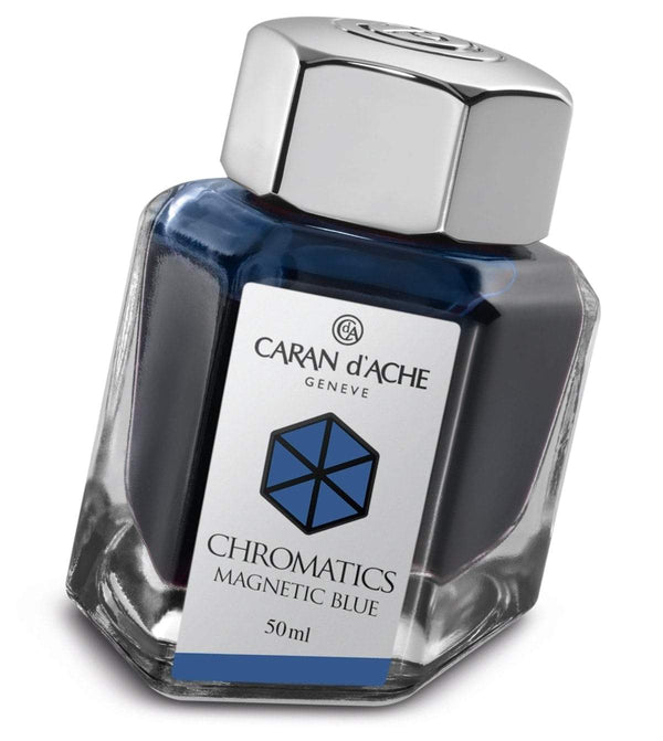 Caran d'Ache, Tintenglas, Magnetic Blue-1