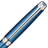 Caran d'Ache, Füller, Léman, Grand Bleu, versilbert/rhodiniert, Blau-3
