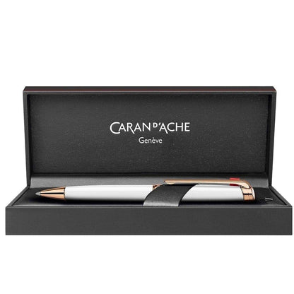 Caran d'Ache, Kugelschreiber, Leman Weiß Rosegold-4