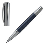 Cerruti 1881, Tintenroller, Conquest, dunkelblau, chrom-6