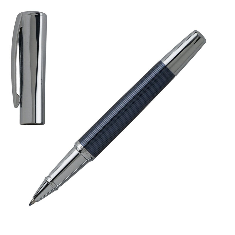 Cerruti 1881, Tintenroller, Conquest, dunkelblau, chrom-6