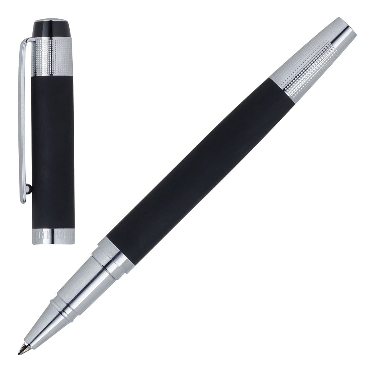 Cerruti 1881, Tintenroller, Thames, schwarz, chrom-4