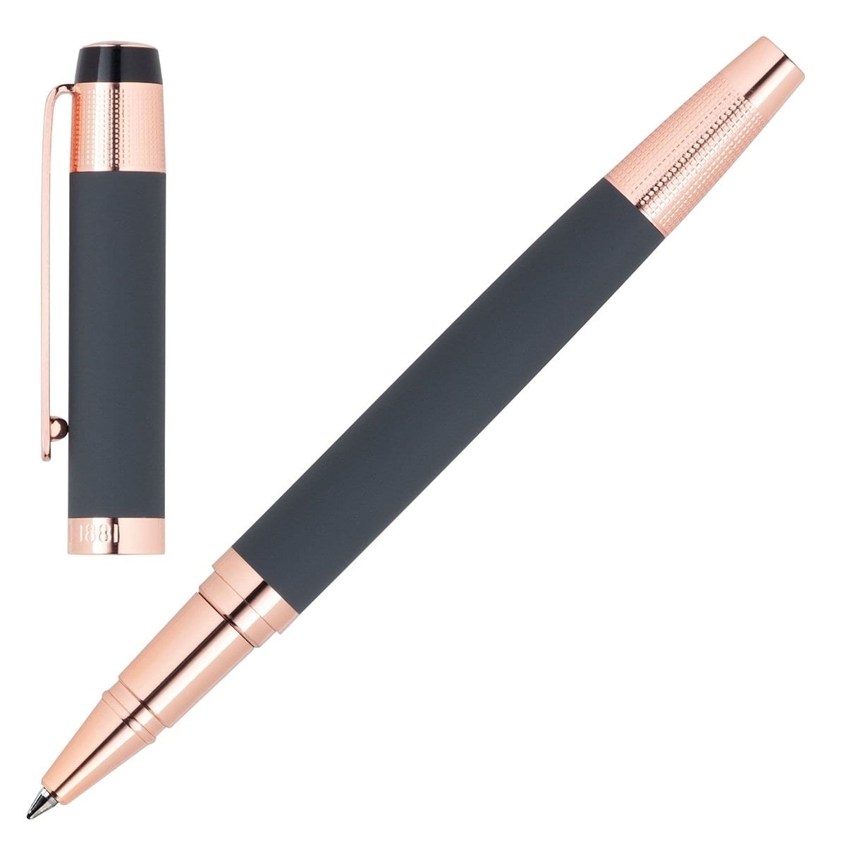 Cerruti 1881, Tintenroller, Thames, schwarz, rosegold-4