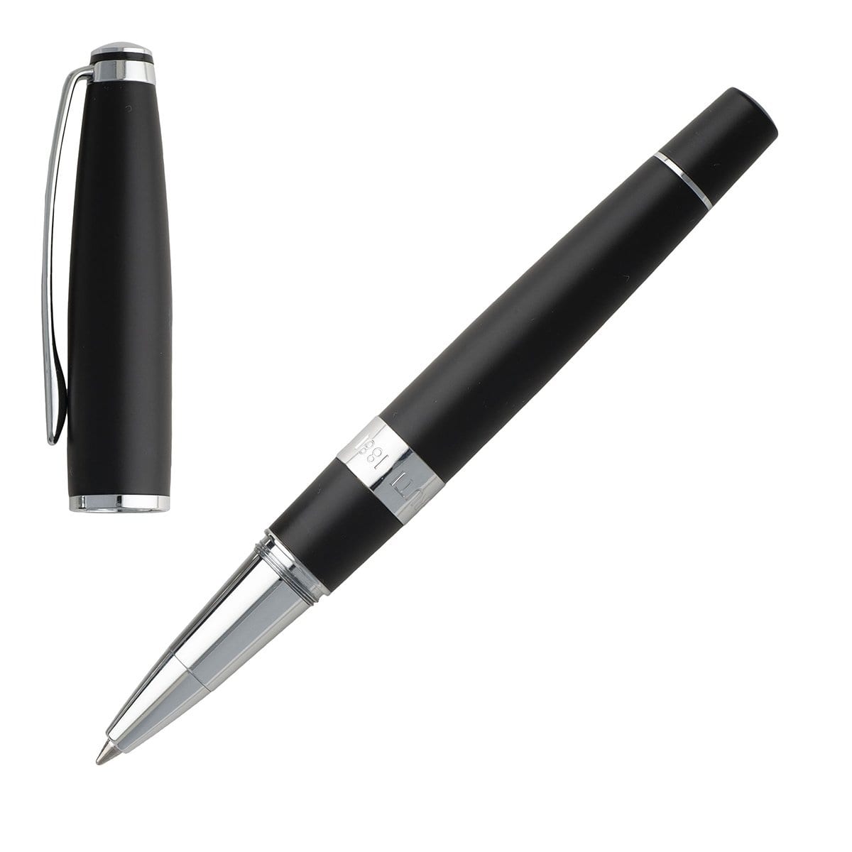 Cerruti 1881, Tintenroller, Bicolore, schwarz, chrom-4