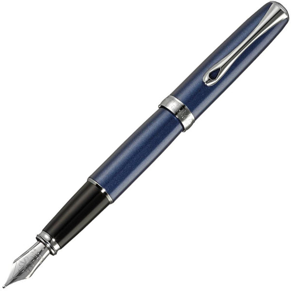 Diplomat, Füller Excellence A2, chrom, Midnight Blue