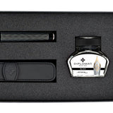 Diplomat Set Excellence A Plus Füller & 1er Stifteetui & Tintenglas Wave Guillochiert schwarz-3