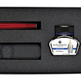 Diplomat Set Excellence A2 Füller & 1er Stifteetui & Tintenglas Magma Rot-3