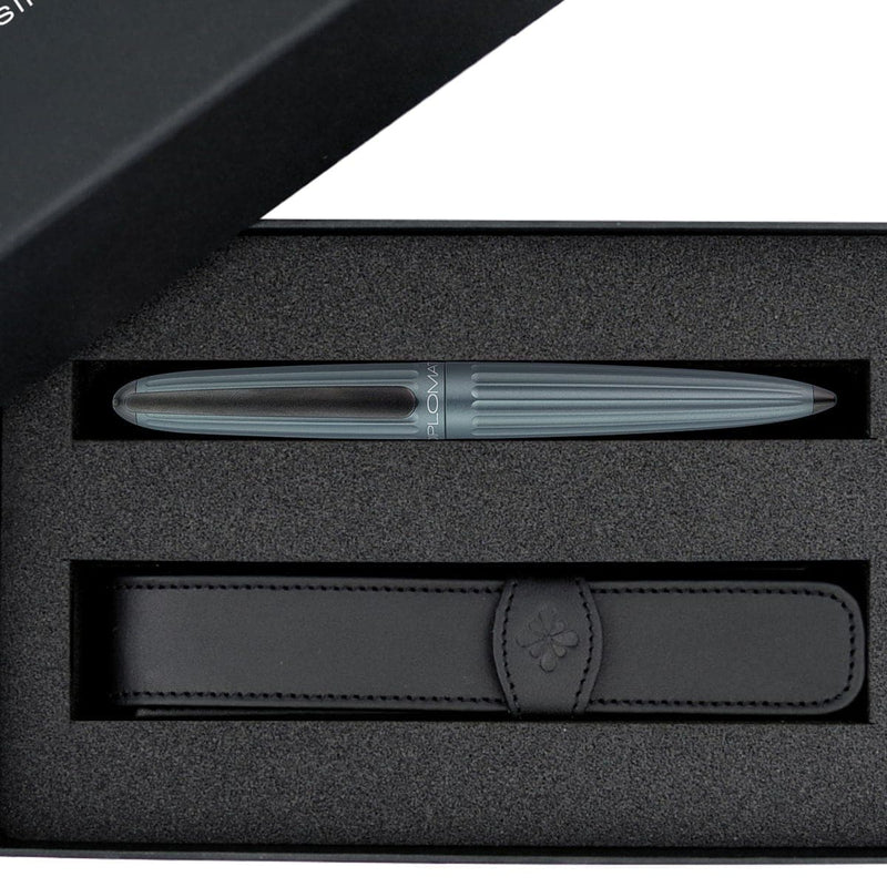 Diplomat Set Aero Füller & 1er Stifteetui & Tintenglas grau-2