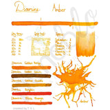 Diamine, Tintenglas, 80 ml, Amber-2