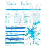 Diamine, Tintenglas, 80 ml, Beau Blue-2