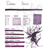 Diamine, Tintenglas, 80 ml, Damson-2
