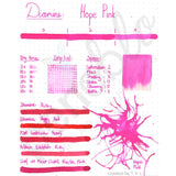 Diamine, Tintenglas, 80 ml, Hope Pink-2
