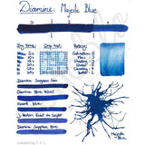Diamine, Tintenglas, 80 ml, Majestic Blue-2
