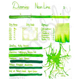 Diamine, Tintenglas, Shimmering 50 ml, Neon Lime-2