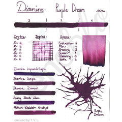Diamine, Tintenglas 150th Anniversary, 40 ml, Purple Dream