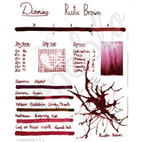 Diamine, Tintenglas, 80 ml, Rustic Brown-2