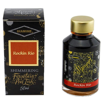 Diamine, Tintenglas, Shimmering 50 ml, Rockin Rio-1