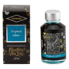 Diamine, Tintenglas Shimmering, 50 ml, Tropical Glow
