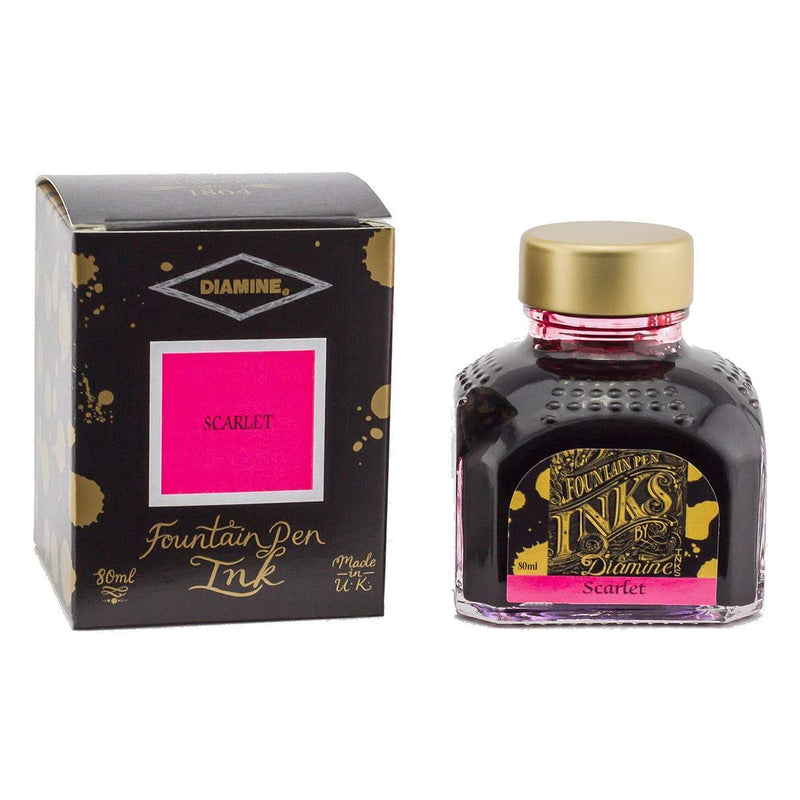 Diamine, Tintenglas, 80 ml, Scarlet-1